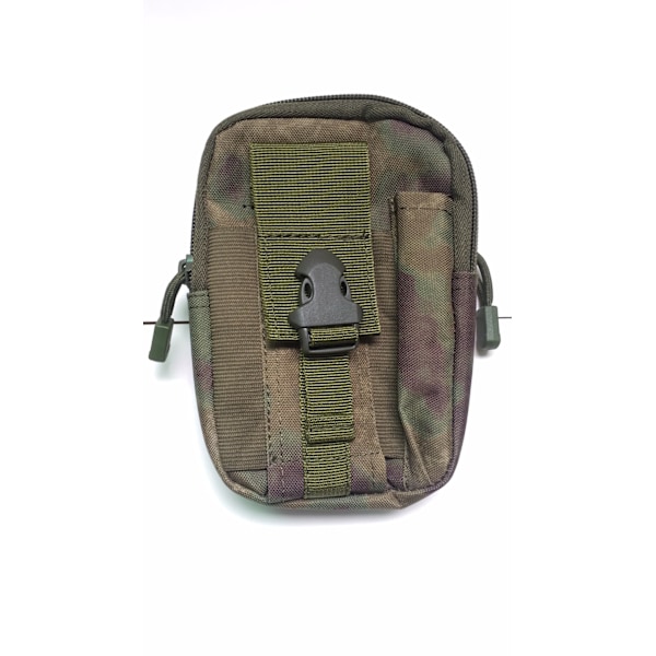 Udenlandsk handel Molle sportsløbetaske mænds udendørs taktik løbetaske camouflage løb 6, 7-tommer tilbehør mobiltelefon pannier taske Ruins Green