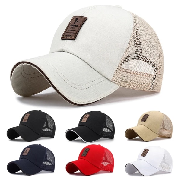 Unisex utomhus golfkepsar 2023 Mesh Patchwork cap Andas nät Snapback hattar Basket Fotboll Casquette Långa visir 93NV