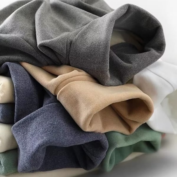 Dralon Turtleneck Base Tröja Mäns Dubbelsidig Borstad Pile Krage Hålla Varm Inre Match Höst Och Vinter Män Långärmad T-Shirt Nytt White M
