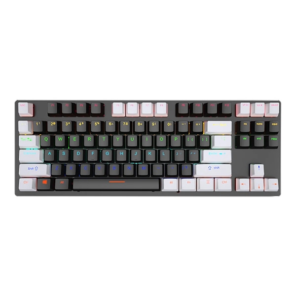 K620 Mini Bakgrundsbeläggning Rgb Gaming Mekaniska Tangentbordsspel Mekanisk Sats 60 Procent Diy Anpassad Pbt Keycap Hotswap Rosa Vitt Usb-Pcc Style B white black blue switch