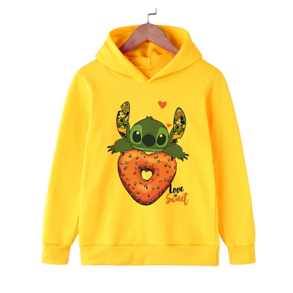 Rolig Y2K 90-tal tecknad Manga Anime Stitch Luvtröja Barnkläder Barn Flicka Pojke Lilo and Stitch Sweatshirt Hoody Baby Top 59001 140CM