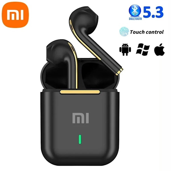 Xiaomi Trådlösa Bluetooth Hörlurar I Örat Stereo Sports Öronen Ture Trådlös Bluetooth Headset Med Mic Black