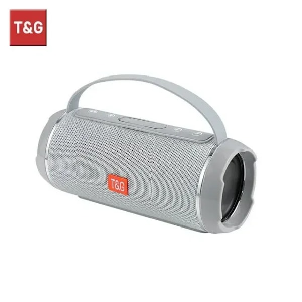 Bluetooth Högtalare Tg116c Tws Trådlös Kraftfull Box Bärbara Utomhus Högtalare Vattentäta Subwoofer 3D Stereo Ljud Händerfree Call Gray