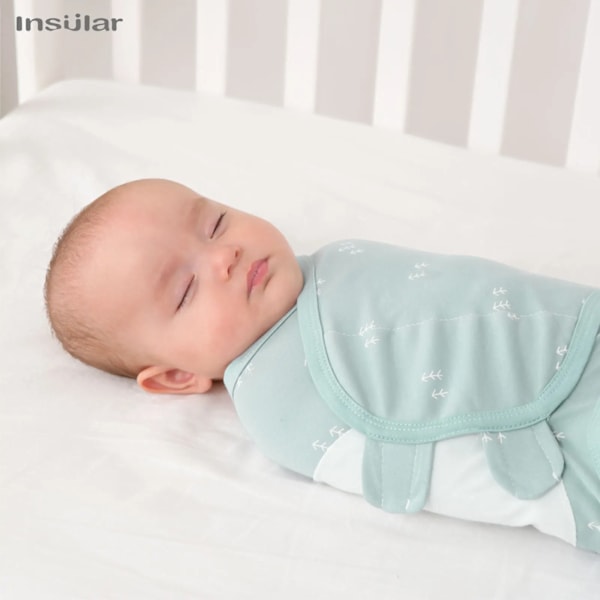 Muslin Babyfiltar Swaddles Nyfödd Sovsäck Med Mössa Mjuk Swaddle Wrap Bomull Baby Sängkläder Tillbehör Badhandduk Swaddle Seagull 65x51