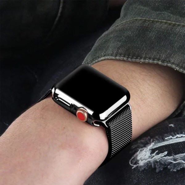 TPU- cover för apple watch Case 44MM 45MM 41MM 42MM 38MM 40MM Helt stötfångarbandsskydd iwatch-serien 9 8 7 6 5 3 SE tillbehör black 44mm Series 654 SE