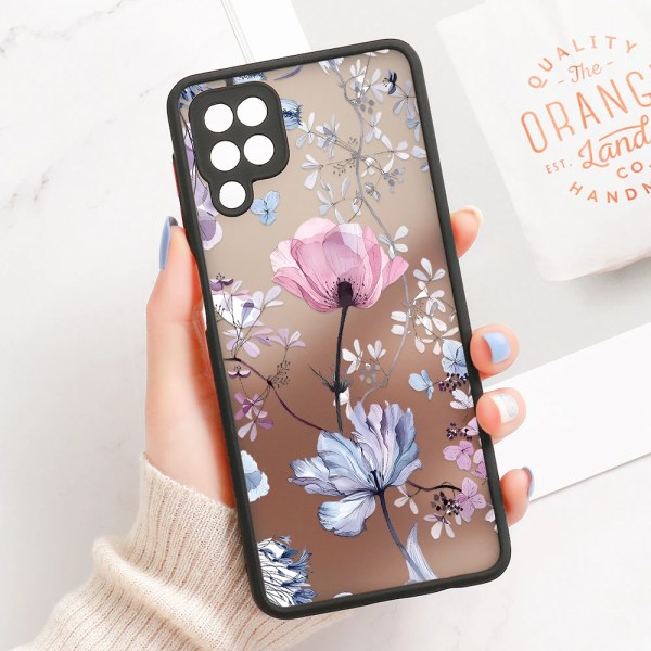 Phone case För Samsung A54 5g A23 A34 A05S A52 A53 A32 A14 A13 A72 Case galaxy S21 S20 FE S22 S23 S24 Ultra Plant Flower Cover OC78 S22 Ultra