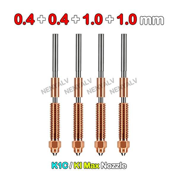 Päivitetty nopea suutin K1 Max K1c Ender-3 V3 3D-tulostimelle luovuuteen K. 1C Suutin 0.2/0,4/0. 6/0,8Mm MIX-441010 MIX