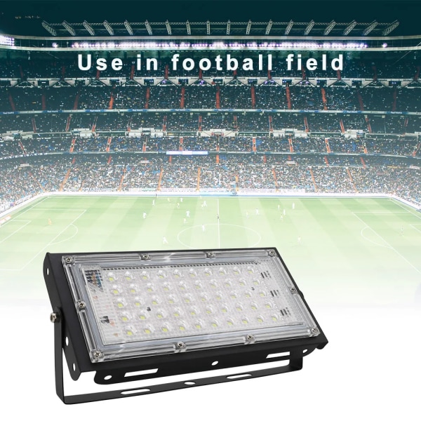 LED-strålkastare Vattentät Ip65-ljus Ultraljust utomhus Flood-ljus Led-strålkastare för fotbollsplansbelysning WHITE 50W