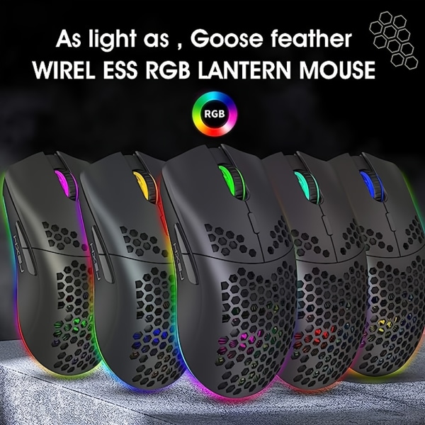 L500+T66 Tangentbord Och Mus Set, Mekaniskt Gaming Trådlöst Tangentbord BT 5.0/2.4G USB Dual Mode 2200MAH RGB LED Bakgrundsbelysning Kompakt Full Anti- White