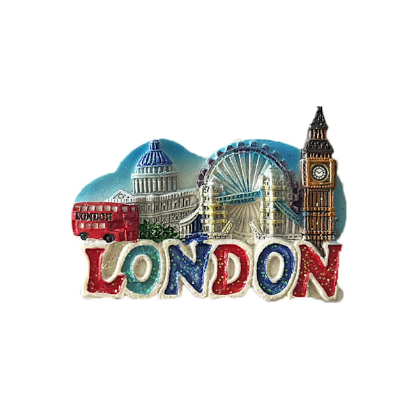 Magnet kylskåp England London Cubs London Eye London Bridge kylskåpsmagnet magnetisk kylskåp souvenirer 17