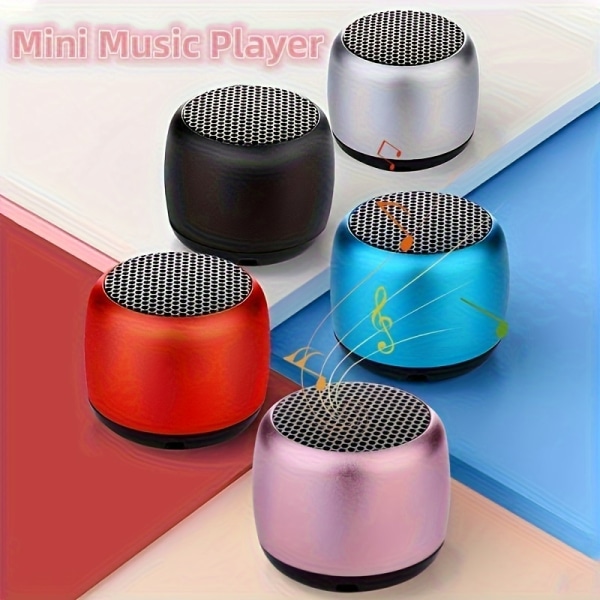 Bärbar musikspelare Mini M1-högtalare Trådlös högtalare med subwoofer, sportljudbox, högtalare för alla smartphones Silvery