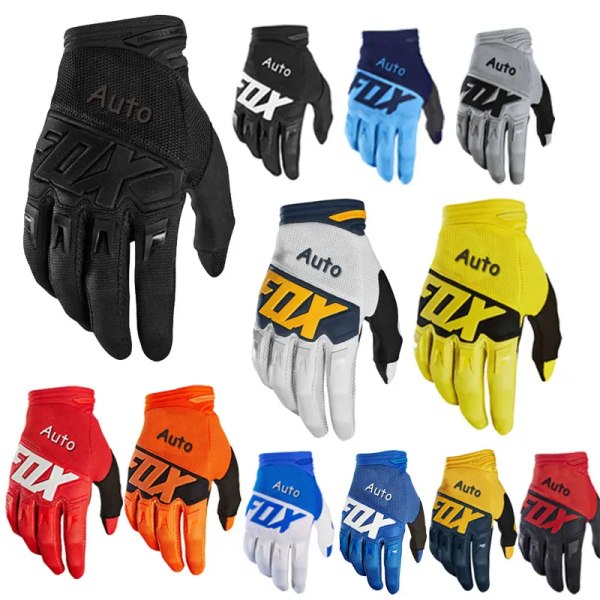 AutoFox Motocross Racing Handskar Herr Rider Offroad MX MTB Mountain Bike Guantes Downhill Full Finger Motorcykel Luvas Handskar ALL---Orange XXL