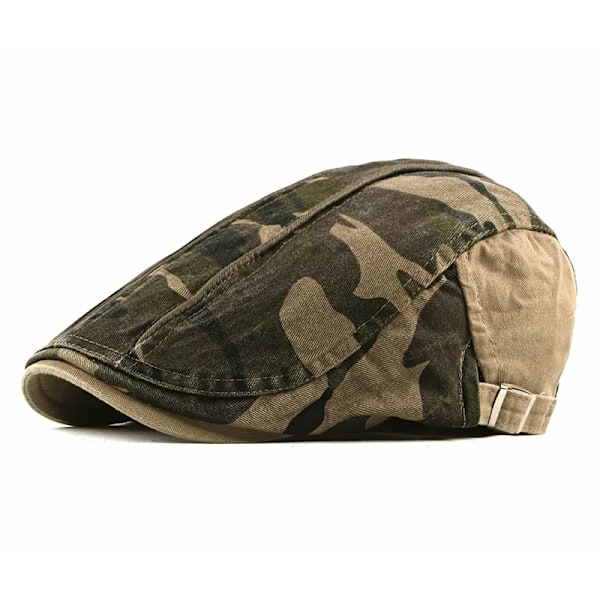 Ldslyjr Bomuld Forår Camouflage Print Beret Newsboy Kasketter Mænd Flade Skyggede Kasketter Kvinder Malerhatte 20 style 4 55-61cm adjustable