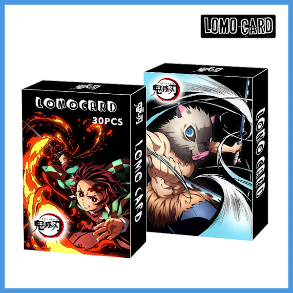 Demon Slayer Japansk Anime Lomo-kort 1pack/30pcs Kortspel Med Postkort Meddelande Present Till Fan Spel Samling Leksak 07