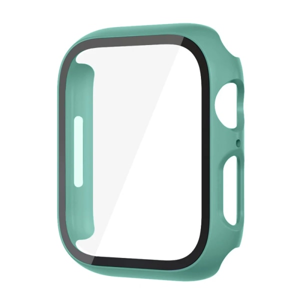 Glas+ Cover För Apple Watch case 9 8 7 6 SE 5 iWatch Tillbehör Skärmskydd Apple Watch Series 45mm 41mm 44mm 40mm 42mm 38mm Pine green 42mm series 321