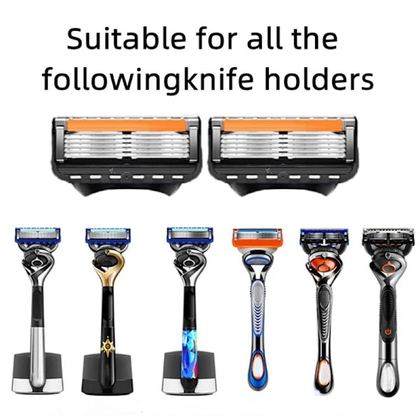 Barbermaskine Cyklisk Udskiftelig Razor Blade 5 Lag Sikkerhedsmanual Barbering Hovedudskiftning Professionel Barbermaskine Blades Til Mænd Ansigt 16 blades