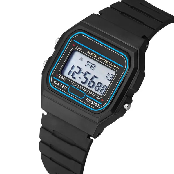 Sport LED Digitala klockor för män Enkel liten fyrkantig urtavla Elektronisk watch Silikonband Mode Casual Watch montre homme
