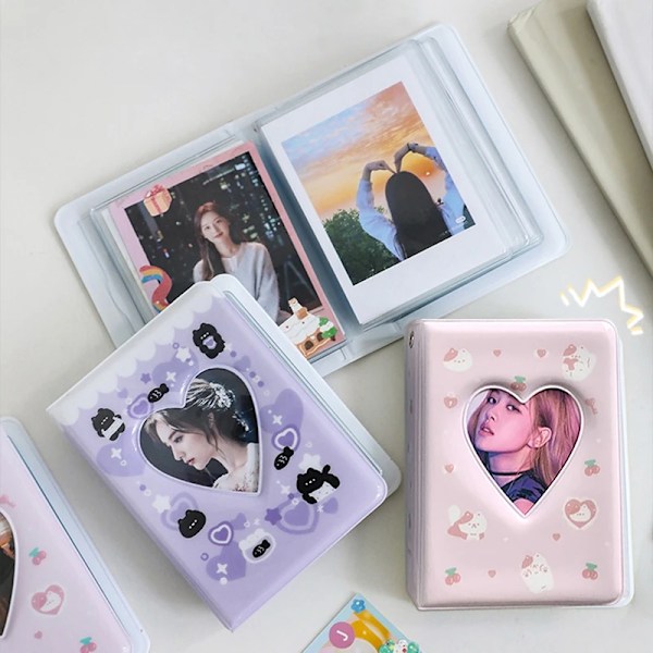 3 Tum Binder Kpop Photocard Holder Kpop Mini Photo Album Idol Kort Samla Bok Bindningsmaskin Fotokort Packa Leveranser S5