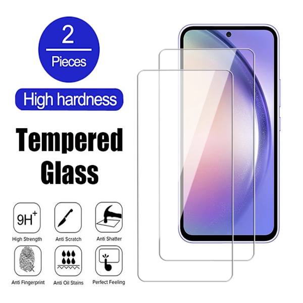 2 stk. 100D hærdet glas til Samsung Galaxy A34 A54 A04 A14 A14 A24 4G 5G skærmbeskyttelse til Samsung A04e A04s A04 kerneglas film A04E