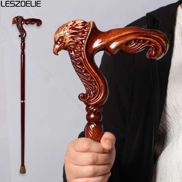 95cm Eagle Style German Beech Wooden Walking Stick Men Detachable Walking Canes Women Elegant Walking Sticks