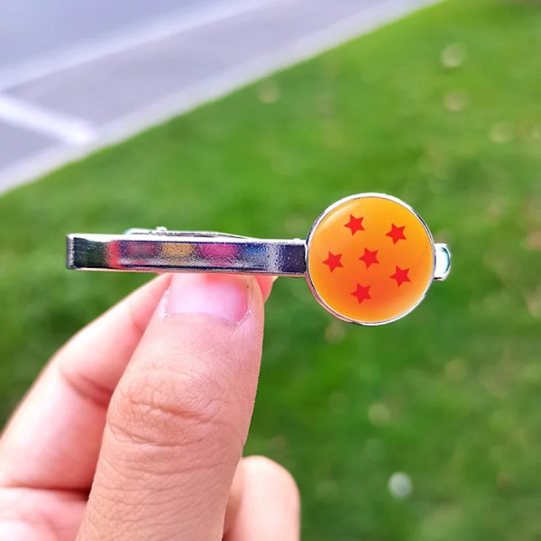 Nyaste 7 Stjärnor Bollar Manschettknappar För Män Hög Kvalitet Glas Dome Pojkvän Skjorta Manschett Länkar Wolf Anime Dragon Knappar 1pcs tie clip F