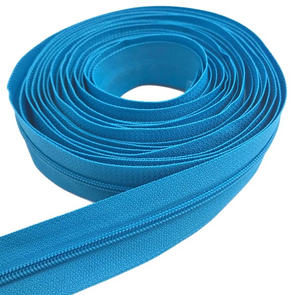 3 Meter Nylon Coil Lynlåse med 25 Farver og 5 stk. Automatisk Lås Lynlås Skyder - Tilbehør til Skrædderi Syning Håndværk 330 Dark Blue 3#