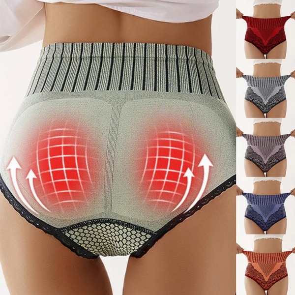 Kvinnor Sömlösa Trosor Underkläder Kvinnlig Hög midja Kort Höftlyft Kalsonger Andas Kalsonger Sexiga Underkläder Body Shaper L XL