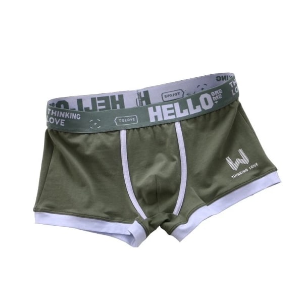 Herrkalsonger Boxer Shorts Herr Underkläder Bomull Man Underkläder Boxers Sexiga Boxershorts Underbyxor Man Calzoncillos para hombres Gray Dark Red XXXL 80-90KG