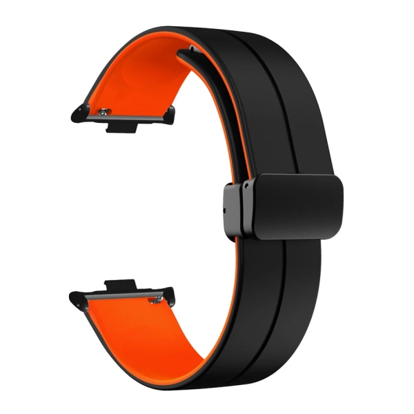 Silikonrem för Xiaomi Redmi Watch 4 Smart Watch Band Tillbehörsersättningsarmband för Mi Band 8 Pro Armband Correa Belt Black orange For Redmi Watch 4
