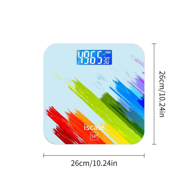 Sned Rainbow Viktvåg, Body Fat Scale Viktminskning Speciell intelligent och exakt viktvåg Various Color
