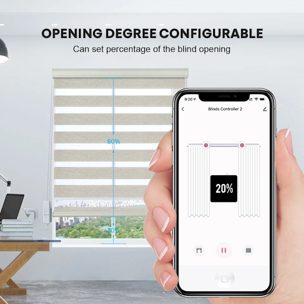Avatto Thena Wifi Smart Rollr Blinds Motor, Elektrisk Motor Rullalukot / Pullot, Smart Home Automation Toimii , Koti US Roller Motor
