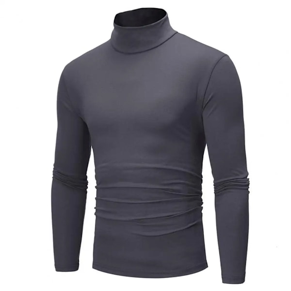 Toppar Sweaters Strikkede Pullover Langærmet Turtleneck Mænd Pullover Blød Stretchy Strikkede Skjorte Til Efteråret Vinter K Trøjer Royal Blue XXXL