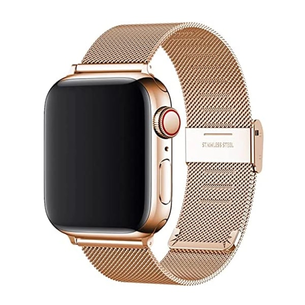 Länka Armband Strap För Apple Watch Ultra 2 Band 49Mm 45Mm 44Mm 42Mm 41Mm 40Mm 38Mm Milanese Mesh Correa I Iwatch 9 8 7 6 5 4 3 black ultra 1 2 49mm