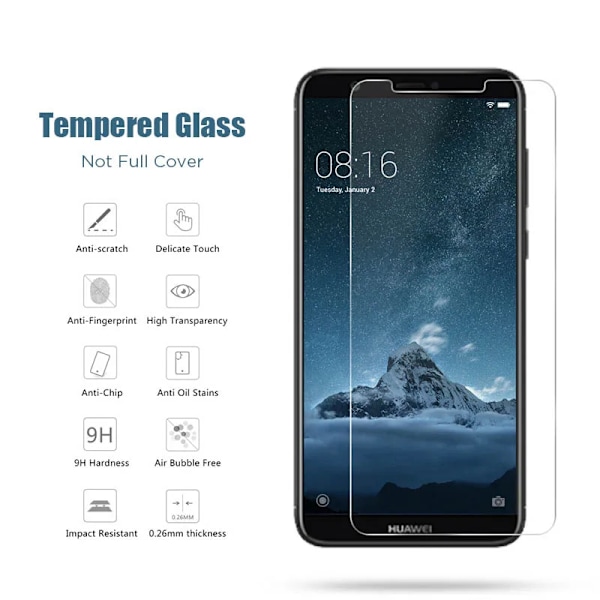 3Pcs 2Pcs Skärmskydd För Huawei P30 P40 P20 Mate 20 Lite Y6 Y7 Härdat Glas På Hua Smart Z 2019 2021 Nova 5T Glass Huawei Mate 20 Lite 2PCS Tempered Glass