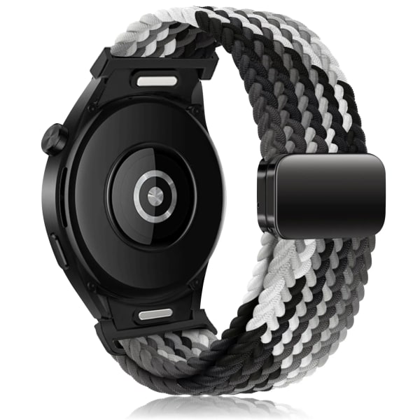 Flätat band för Samsung Galaxy Watch 6 4 classic/5 Pro 45mm 47mm 43mm 44mm 40mm Inga luckor magnetiskt armband Galaxy watch 6 remmar Black clever watch 6 40mm 44mm