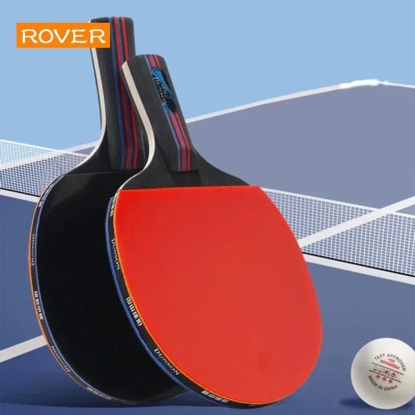 Bordtennisracket Professionell pingisracket 2st pingisracketsats Set Gummi Högkvalitativ pingispaddel ordinary CS