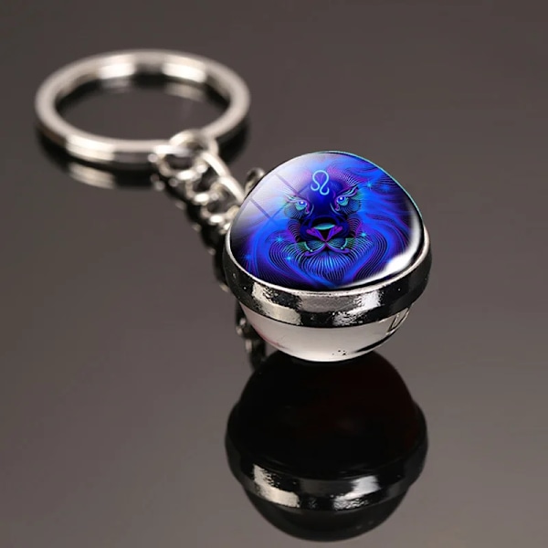 Fashion Key Chain 12 Constellations Creative Key Chain 12 Constellation - Creative 12 Creative Cancer luminous