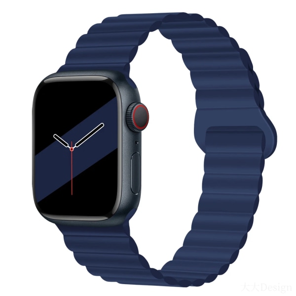 Silikonrem För Apple Watch Ultra 49mm 8 7 45mm 41mm Magnetisk sugarmband för iwatch 6 5 4 3 SE 44mm 40mm 42mm Color 45