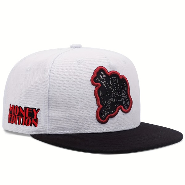 2st Trendiga Poker Snapback-hattar Unisex Hip Hop cap Lättvikts justerbara solhattar för kvinnor och män MO Red