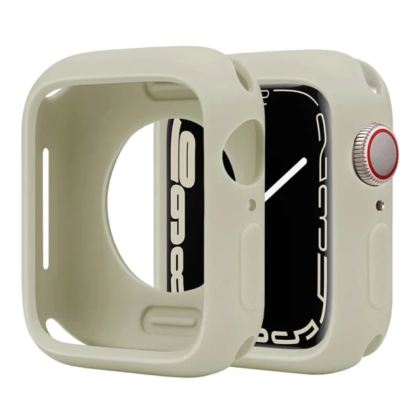 Candy Soft Case för Apple Watch Cover 9 8 7 6 Se 5 45mm 42mm 38 Skydd Iwatch Serie 44mm 40mm 41mm Bumper för kvinnor 08 antique white Series 123 38MM
