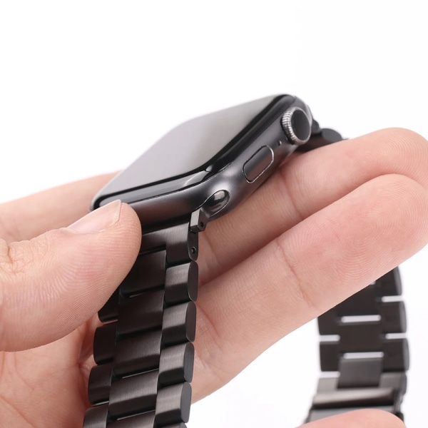 Metallrem för Apple Watch Ultra 49mm 8 7 45mm 41mm Rostfritt stål Smartwatch Armband för iWatch 6 5 4 SE 44mm 42mm 38 40mm Blue