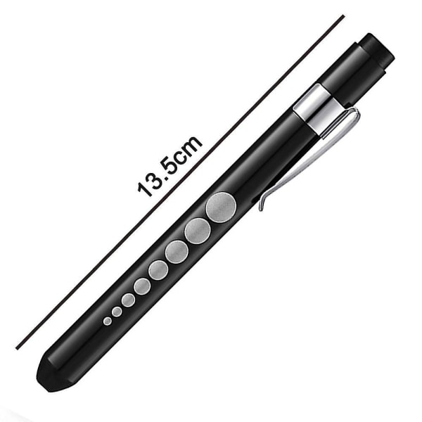 2 st aluminiumlegering ficklampa penna led ljus penna ficklampa penna