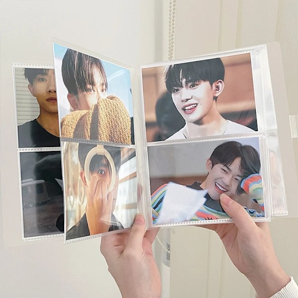 24-240 Slots Kpop Photocard Holder Transparent PVC Fotoalbum Idol Star Game Card Collect Book Foto Card Beskyttere фотоальбом S8 3inch photo