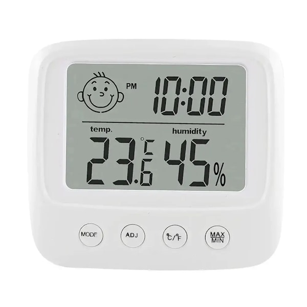 1Pc Ny Lcd Digital Temperatur Barnrum Fuktighet Mätare Bakgrundsbelysning Hem Inomhus Elektronisk Hygrometer Thermometer Väderstationer 1PCs