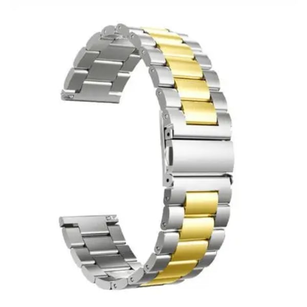 Klockarmband för Samsung Galaxy Watch 3 4 5 Pro 40 44 45 mm band 4Klassiskt 42 mm 46 mm band i rostfritt stål Active2 Amazfit Bip3 GTS4 Silver gold Galaxy Watch 3 45mm