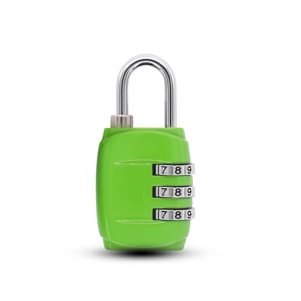 4-siffrigt Lösenordslås Kombination Resväska Bagage Metall Kod Lösenord Lås Hänglås Resesäkert Stöldskydd Cijfersloten green