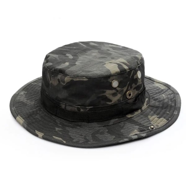 US Army Camouflage Boonie Hat Taktisk Militär Bucket Hats Sommar Utomhus Jakt Vandring Multicam Camo Cap För Män Kvinnor DD One Size