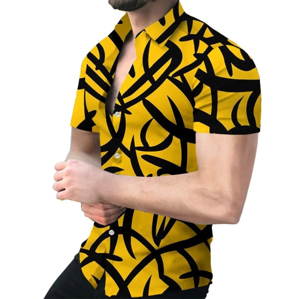 3D- printed herrskjorta 2023 Nya högkvalitativa Hawaiian Barock kortärmade toppar FSCS037 EUL 3XL 100-110KG