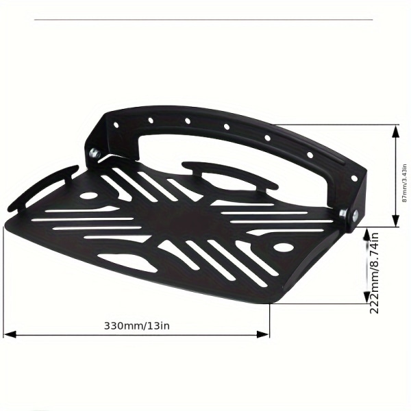 Högkvalitativt väggfäste för DVR, DVD-spelare, CD-spelare och andra dekorationer Black