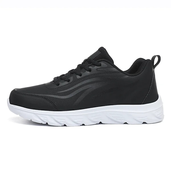 Herre Efterår Vandtætte Sneakers Herre Casual Sport Sko Anti-Skrid Slidstærk Løb Tennis Træner Herre Mode Case Sneakers 0Black White 39